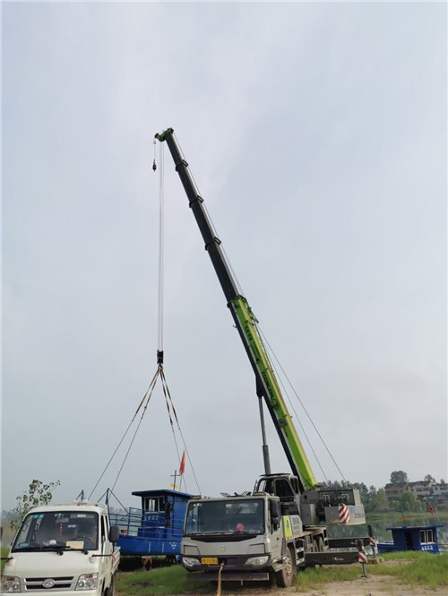 乐清市桥梁建设吊装案例